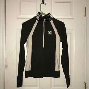 Olive green half zipper sweater